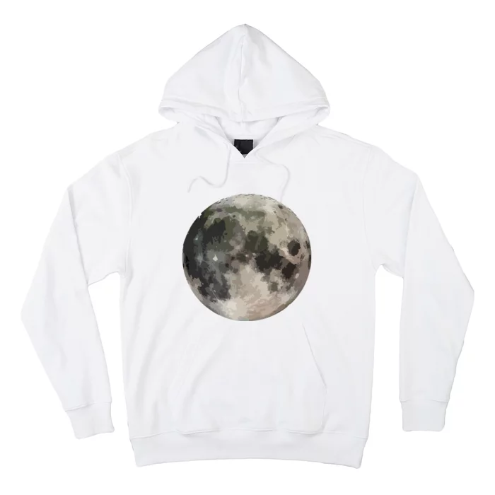 Full Moon Phase Space Love Photography Astronomy Hoodie