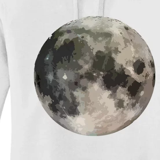 Full Moon Phase Space Love Photography Astronomy Women's Pullover Hoodie