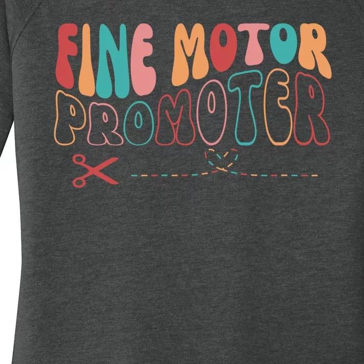 Fine Motor Promoter Ticket Funny Women's Perfect Tri Tunic Long Sleeve Shirt