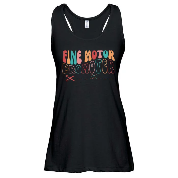 Fine Motor Promoter Ticket Funny Ladies Essential Flowy Tank