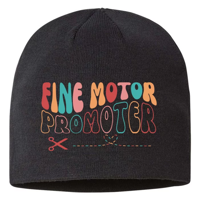 Fine Motor Promoter Ticket Funny 8 1/2in Sustainable Knit Beanie