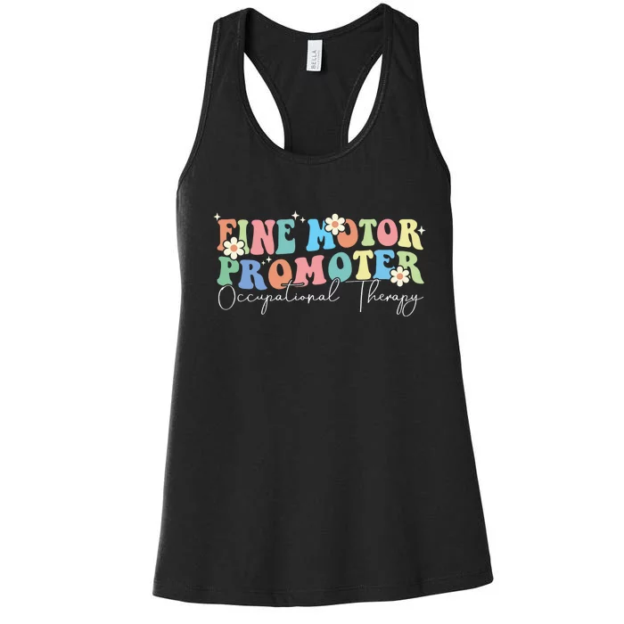 Fine Motor Promoter FUNNY Occupational Therapy Sensory LOVE Women's Racerback Tank