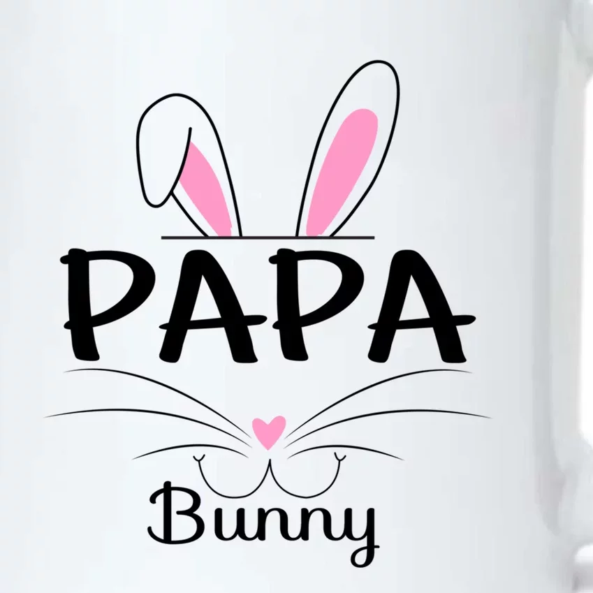 Family Matching Papa Bunny Graphic Easter Costume Papa Funny Gift Black Color Changing Mug