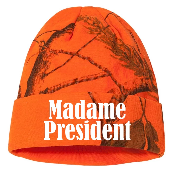 Funny Madame President Kati - 12in Camo Beanie