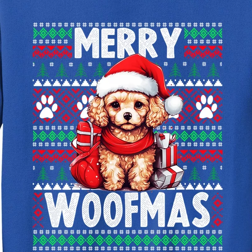 Family Matching Pajama Top Ugly Christmas Dog Poodle Gift Tall Sweatshirt