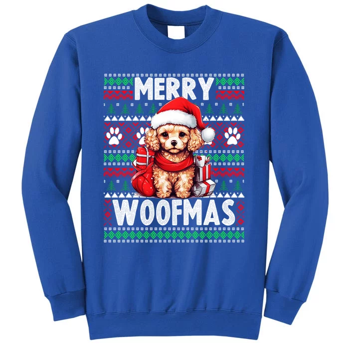 Family Matching Pajama Top Ugly Christmas Dog Poodle Gift Tall Sweatshirt