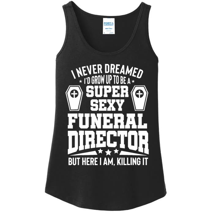 Funny Mortician Proud Funeral Director Ladies Essential Tank