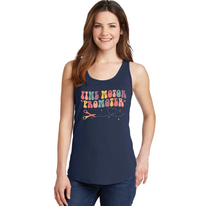 Fine Motor Promoter Occupational Therapy OT Therapist Groovy Ladies Essential Tank