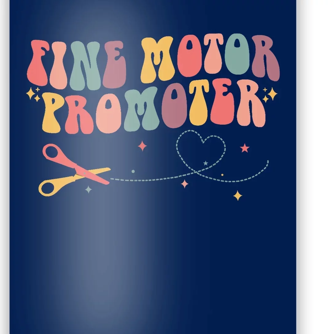 Fine Motor Promoter Occupational Therapy OT Therapist Groovy Poster