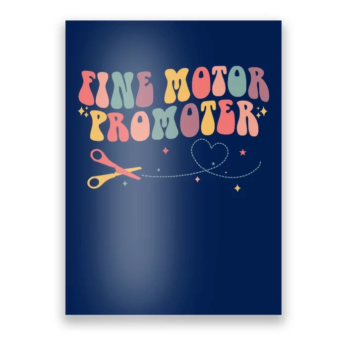 Fine Motor Promoter Occupational Therapy OT Therapist Groovy Poster