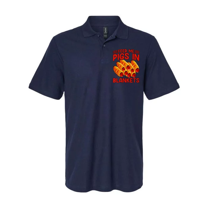 Feed Me Pigs In Blankets Softstyle Adult Sport Polo