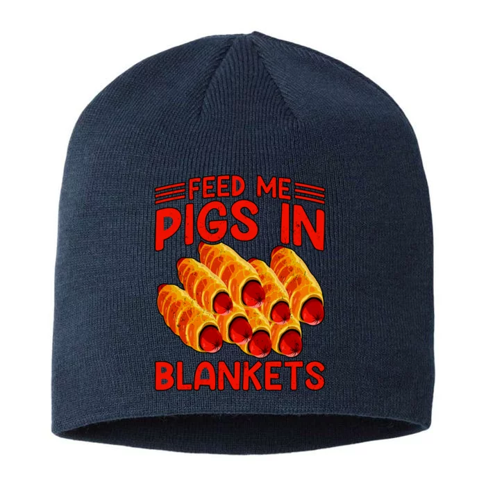 Feed Me Pigs In Blankets 8 1/2in Sustainable Knit Beanie