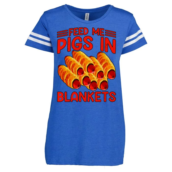 Feed Me Pigs In Blankets Enza Ladies Jersey Football T-Shirt