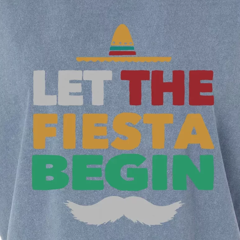 Fiesta Mexican Party Funny Cinco De Mayo Garment-Dyed Women's Muscle Tee