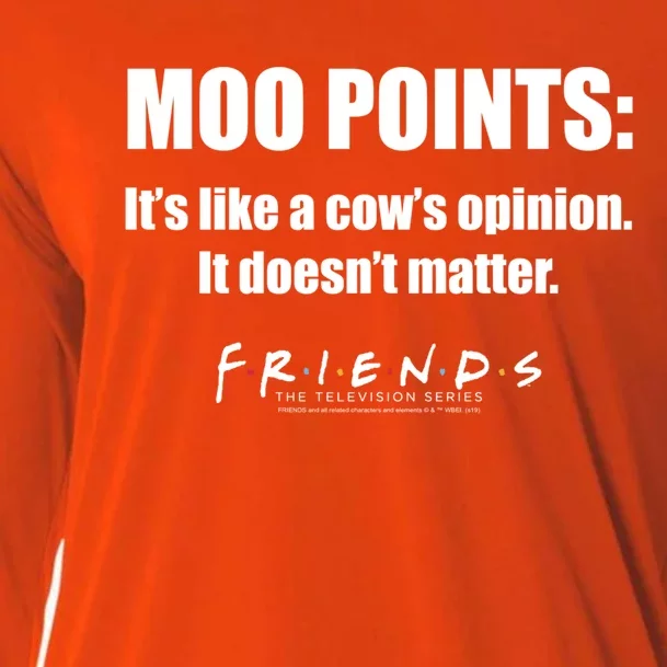 Friends Moo Points Its Like A Cows Opinion Quote Gift Cooling Performance Long Sleeve Crew