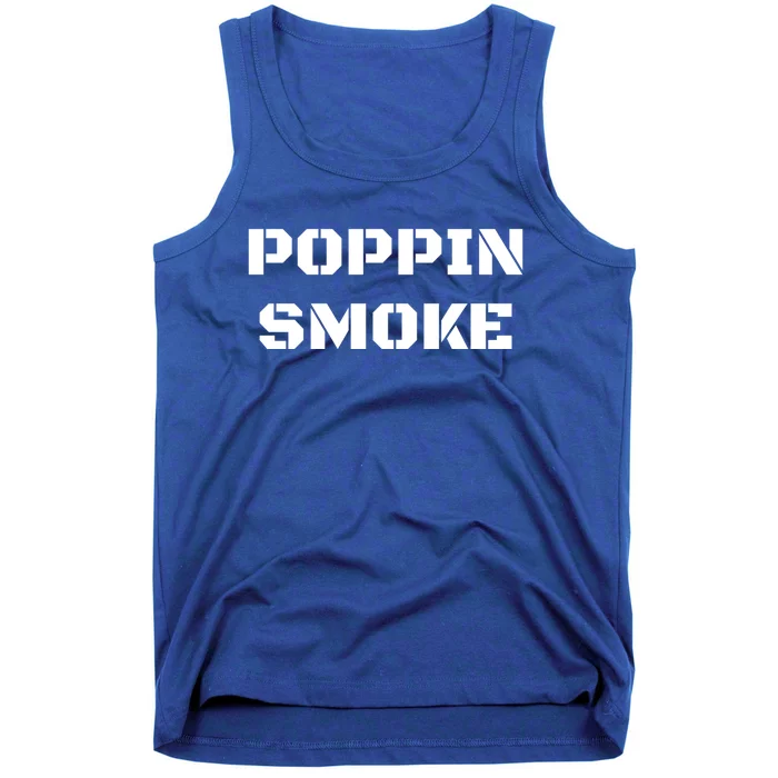 Funny Military Poppin Smoke Retirt Goodbye Great Gift Tank Top