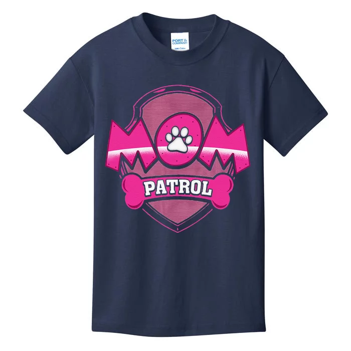 Funny Mom Patrol Dog Puppy Mom Patrol T Kids T-Shirt