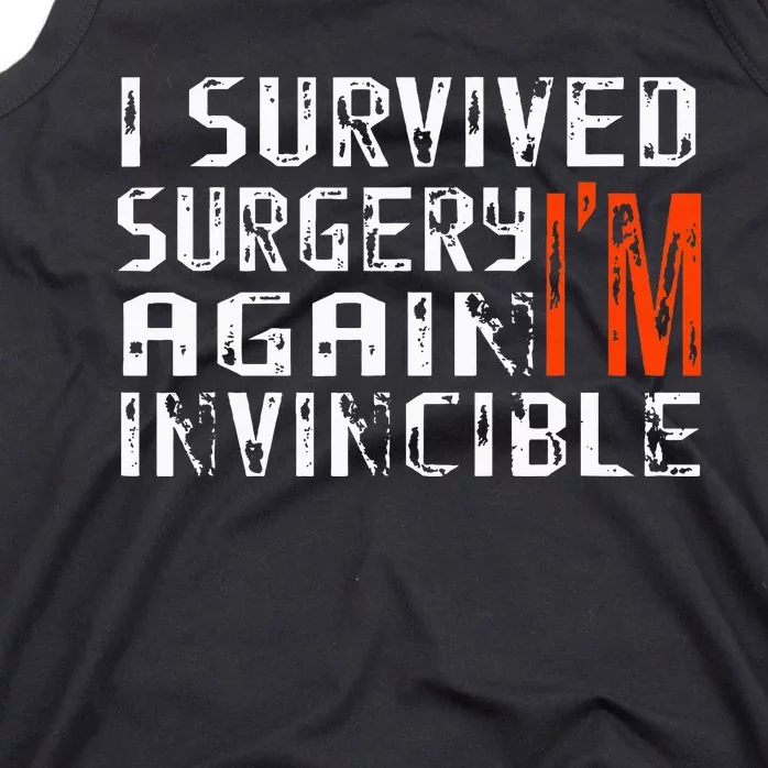 Funny Multiple Post Surgery Get Well Soon Tank Top