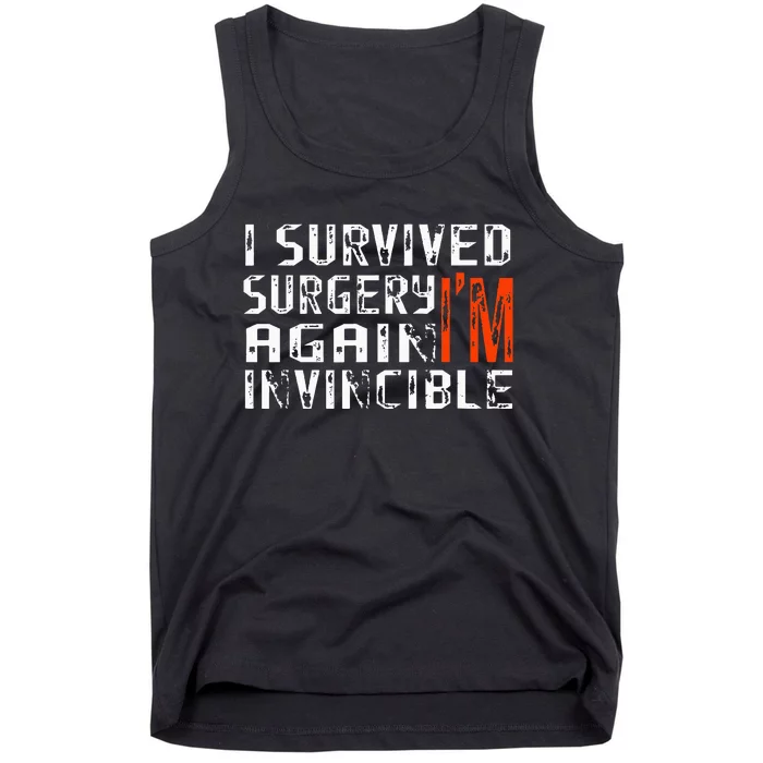 Funny Multiple Post Surgery Get Well Soon Tank Top