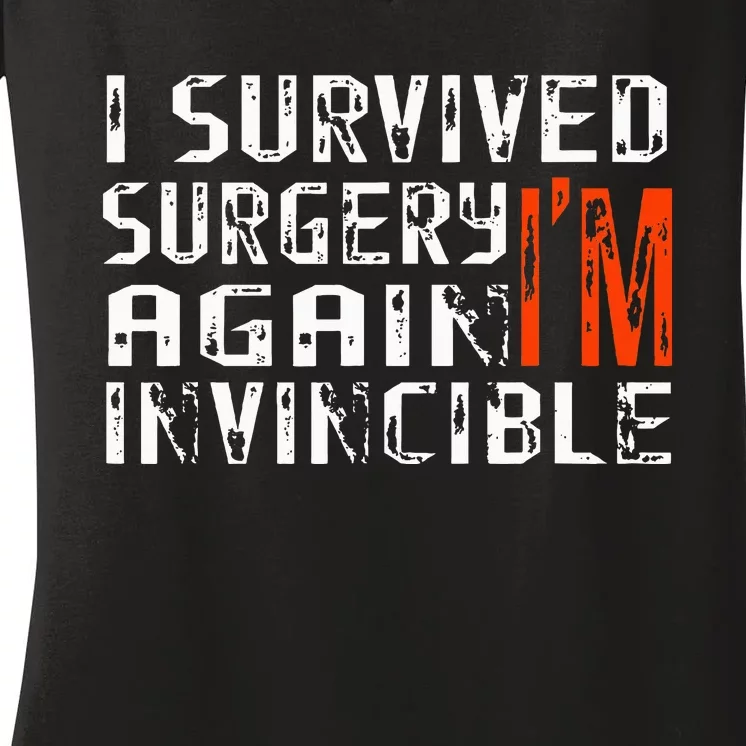 Funny Multiple Post Surgery Get Well Soon Women's V-Neck T-Shirt