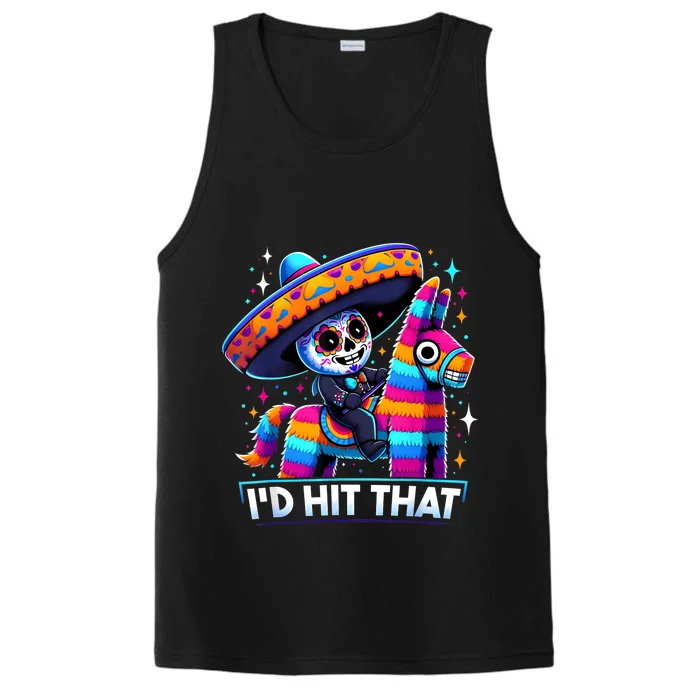 Funny Mexican Party Pinatas ID Hit That Cinco De Mayo Party Performance Tank