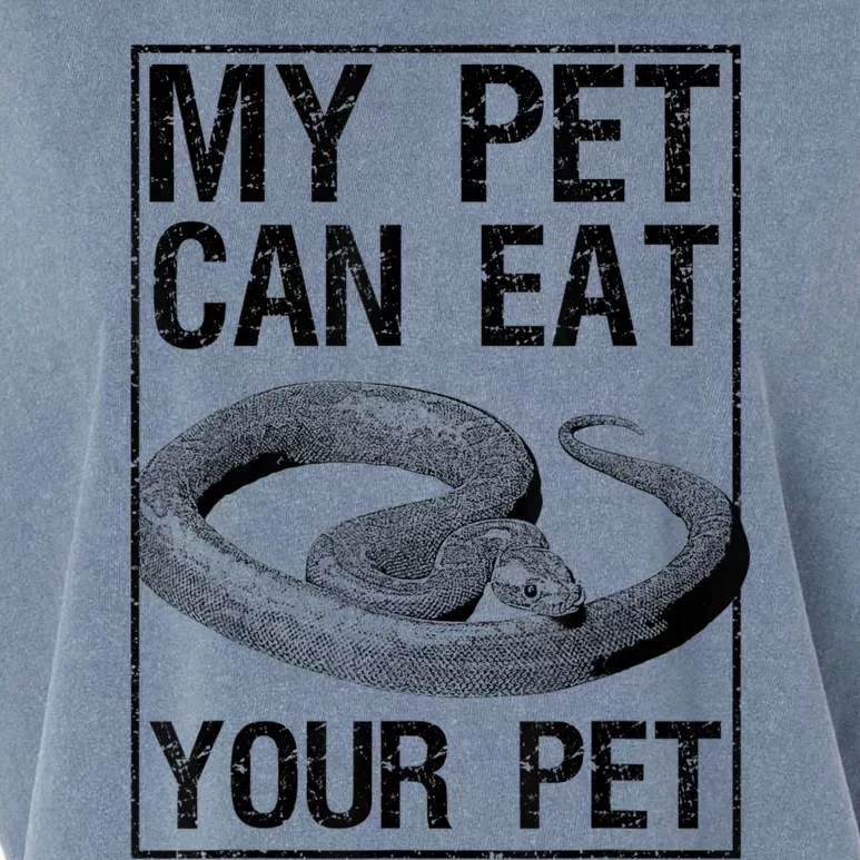 Funny My Pet Can Eat Your Pet | Cool Snake Lover Gift Owner Garment-Dyed Women's Muscle Tee