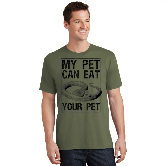 Funny My Pet Can Eat Your Pet | Cool Snake Lover Gift Owner T-Shirt