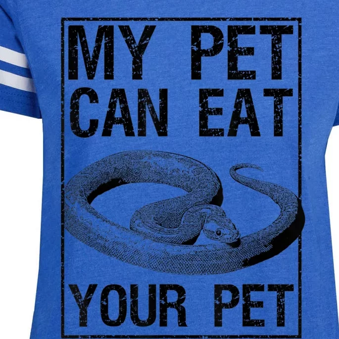 Funny My Pet Can Eat Your Pet | Cool Snake Lover Gift Owner Enza Ladies Jersey Football T-Shirt