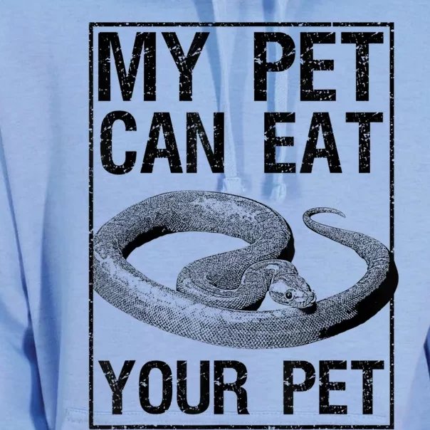 Funny My Pet Can Eat Your Pet | Cool Snake Lover Gift Owner Unisex Surf Hoodie