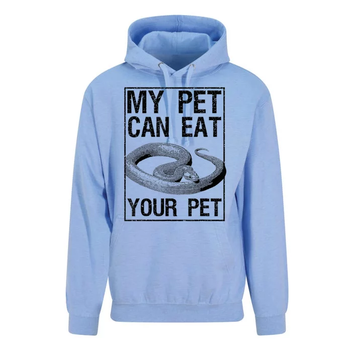 Funny My Pet Can Eat Your Pet | Cool Snake Lover Gift Owner Unisex Surf Hoodie