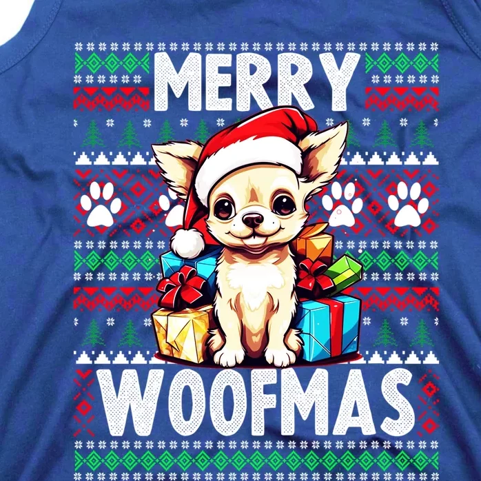 Family Matching Pajama Top Ugly Christmas Dog Chihuahua Gift Tank Top