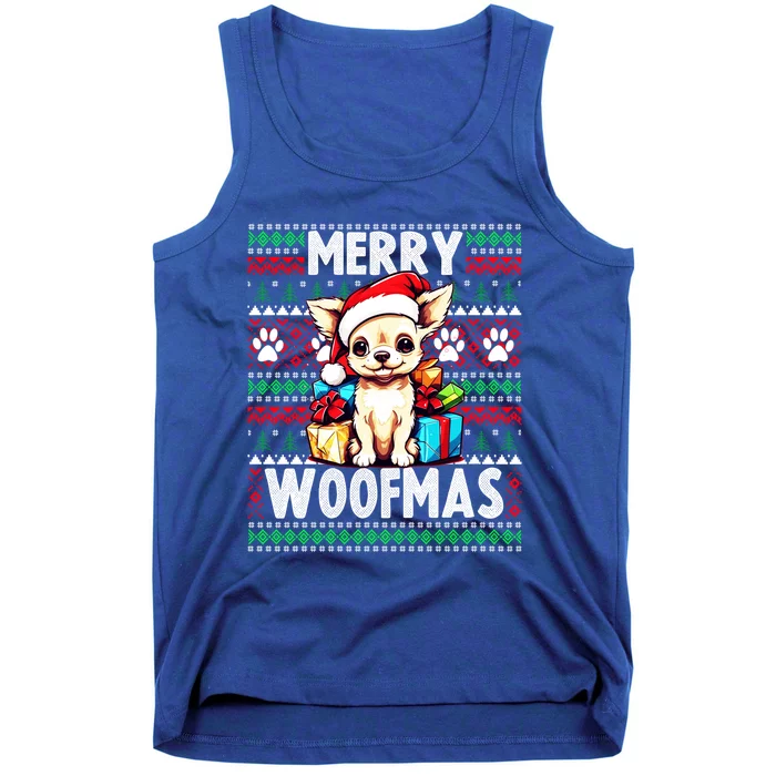 Family Matching Pajama Top Ugly Christmas Dog Chihuahua Gift Tank Top