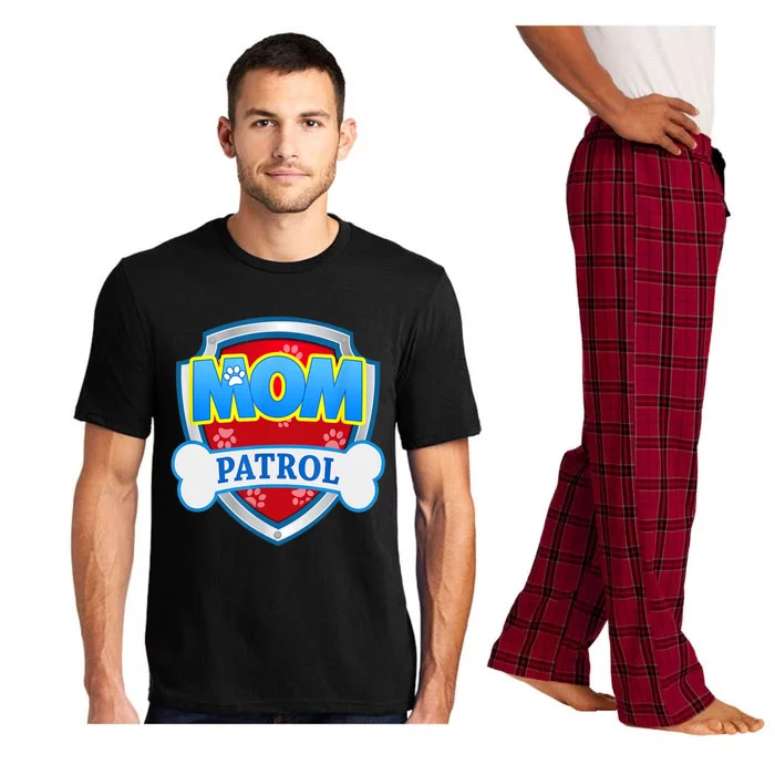 Funny Mom Patrol Gift Dog Mom Dad Gift Pajama Set