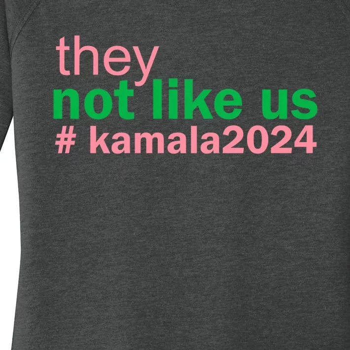 Femininomenon Madam Pres Kamala They Not Like Us Brat Empowered Women President Women's Perfect Tri Tunic Long Sleeve Shirt