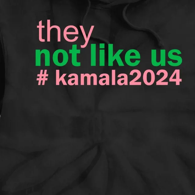 Femininomenon Madam Pres Kamala They Not Like Us Brat Empowered Women President Tie Dye Hoodie