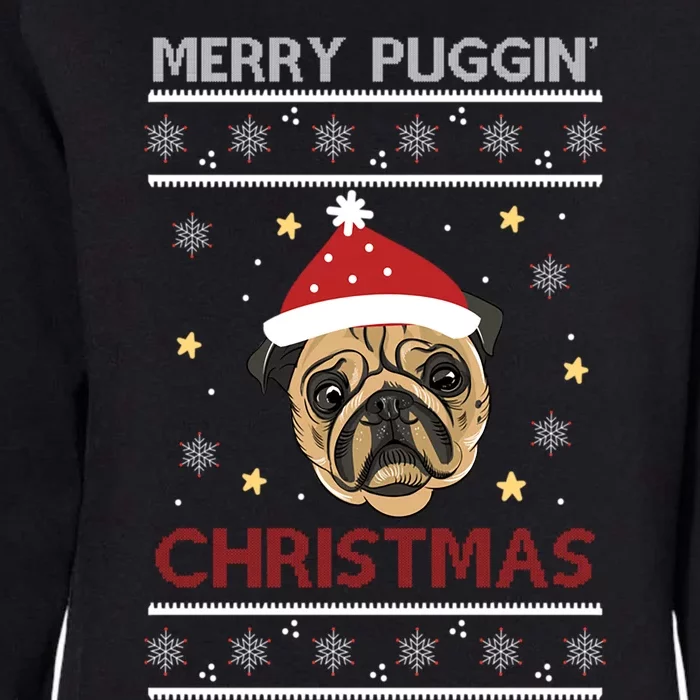 Funny Merry Puggin Christmas Christmas Pug Cool Gift Womens California Wash Sweatshirt