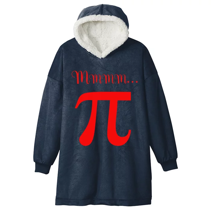 Funny Mmm Pi Symbol Gift Hooded Wearable Blanket