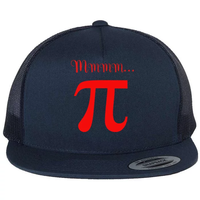 Funny Mmm Pi Symbol Gift Flat Bill Trucker Hat