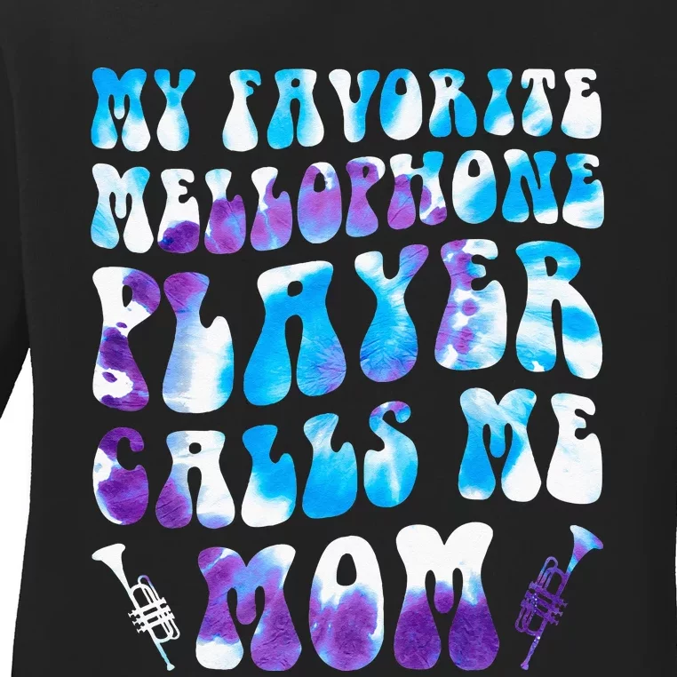 Favorite Mellophone Player Calls Me Mom Musical Instruments Ladies Long Sleeve Shirt