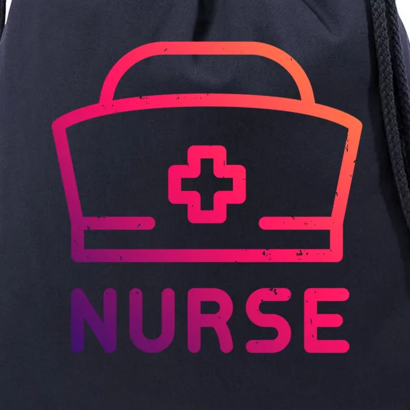 Funny Medical Practitioner Proud Nurse Retired Nurses Gift Drawstring Bag