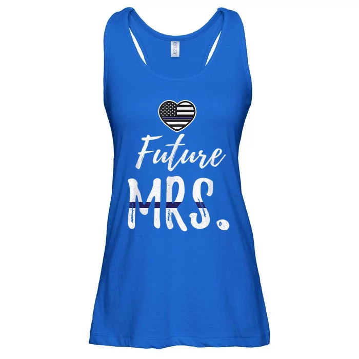 Future Mrs Police Officer Pride Wife Girlfriend Love Meaningful Gift Ladies Essential Flowy Tank