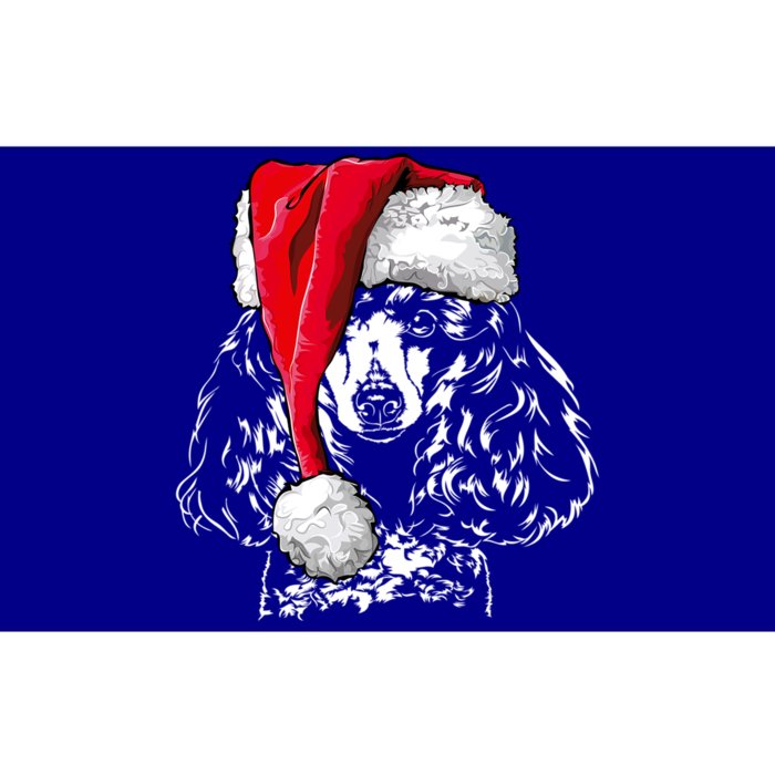 Funny Miniature Poodle Santa Christmas Dog Mom Gift Present Gift Bumper Sticker