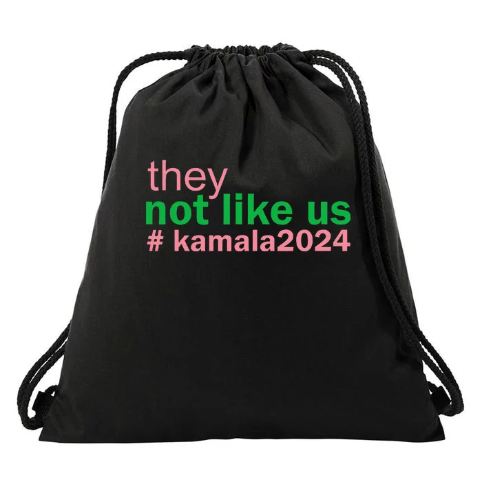 Femininomenon Madam Pres Kamala They Not Like Us Brat Drawstring Bag