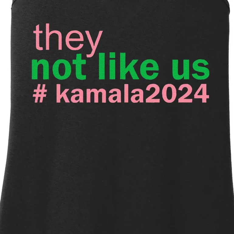 Femininomenon Madam Pres Kamala They Not Like Us Brat Ladies Essential Tank