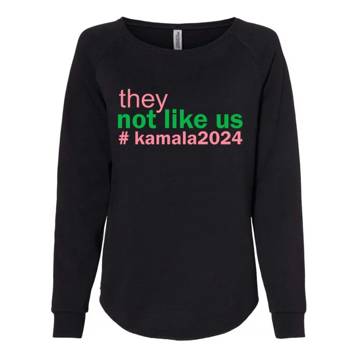 Femininomenon Madam Pres Kamala They Not Like Us Brat Womens California Wash Sweatshirt