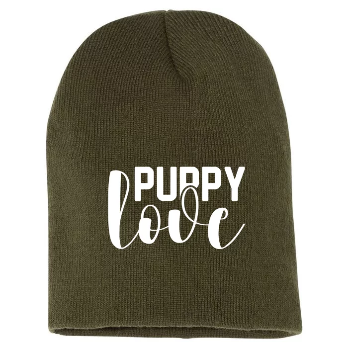 Funny Mom Puppy Love Graphic Short Acrylic Beanie