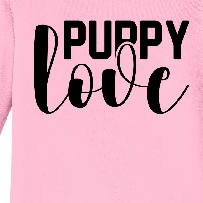 Funny Mom Puppy Love Graphic Baby Long Sleeve Bodysuit