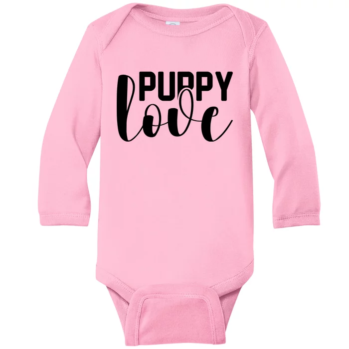 Funny Mom Puppy Love Graphic Baby Long Sleeve Bodysuit