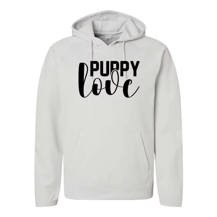 Funny Mom Puppy Love Graphic Performance Fleece Hoodie