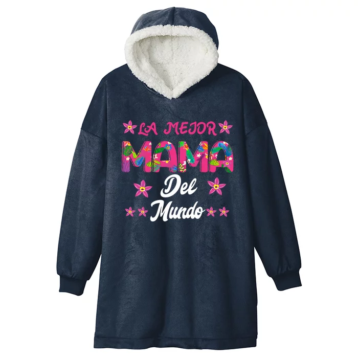 Funny Mama Quotes The Best Mom Of The World Tee Gift Hooded Wearable Blanket